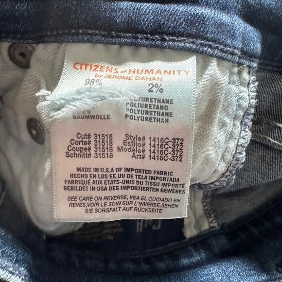 Citizens of Humanity Rocket High Rise Distressed Skinny in Indie - Picture 10 of 11